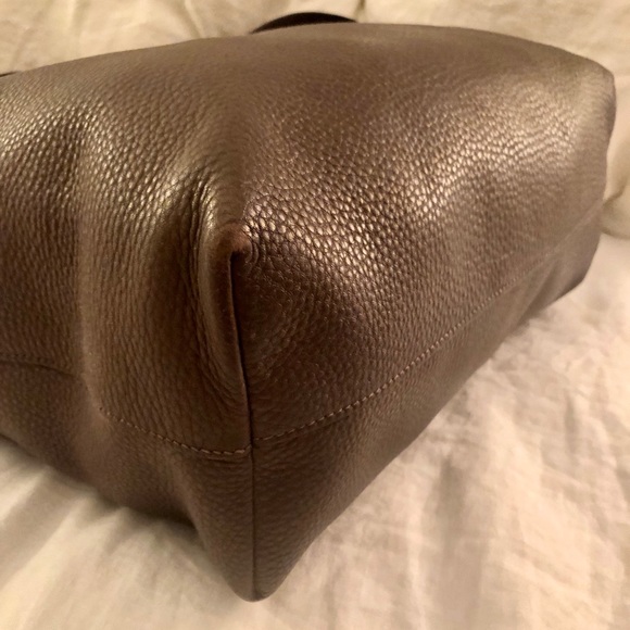 Prada Brown Pebbled Leather Tote - Picture 5 of 7